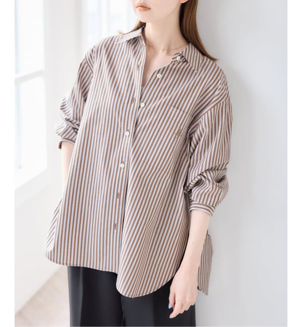 U by SPICK&SPAN「ラウンドヘムオーバーサイズシャツ」|シャツ・ブラウス|
