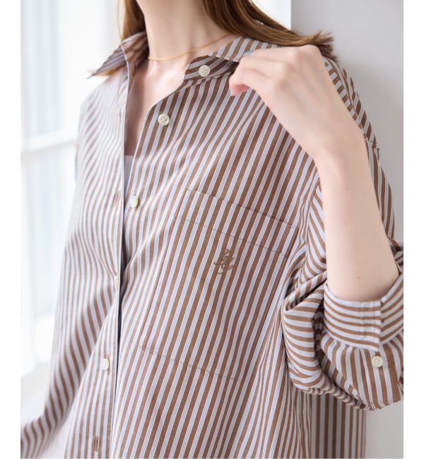 U by SPICK&SPAN「ラウンドヘムオーバーサイズシャツ」|シャツ・ブラウス|