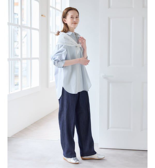 U by SPICK&SPAN「ラウンドヘムオーバーサイズシャツ」|シャツ・ブラウス|