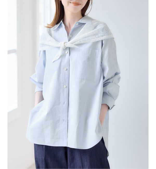 U by SPICK&SPAN「ラウンドヘムオーバーサイズシャツ」|シャツ・ブラウス|