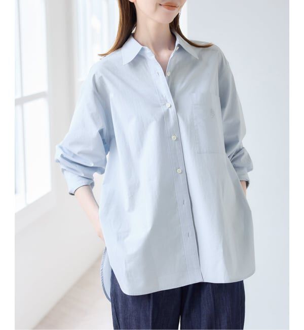 U by SPICK&SPAN「ラウンドヘムオーバーサイズシャツ」|シャツ・ブラウス|