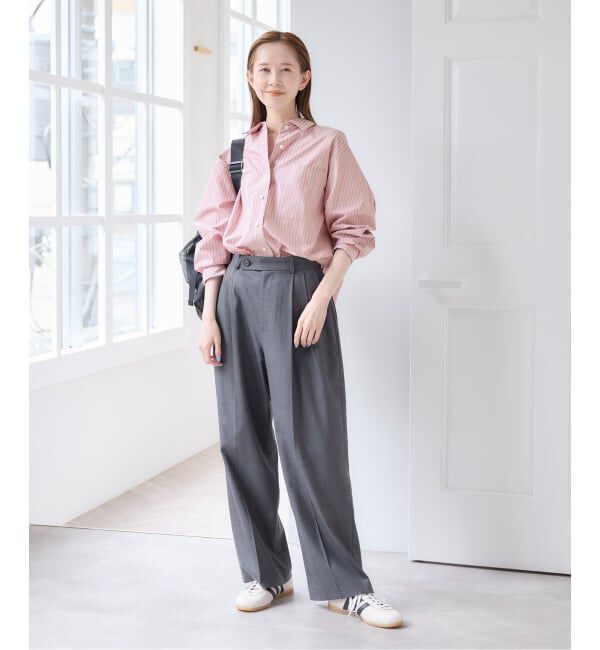 U by SPICK&SPAN「ラウンドヘムオーバーサイズシャツ」|シャツ・ブラウス|