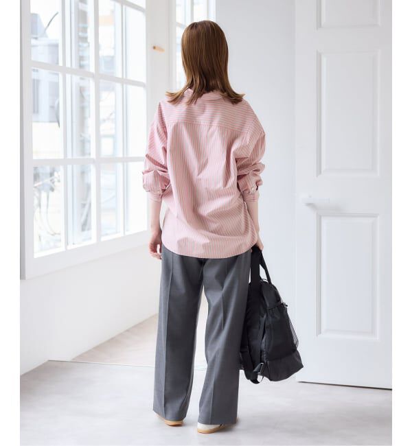 U by SPICK&SPAN「ラウンドヘムオーバーサイズシャツ」|シャツ・ブラウス|
