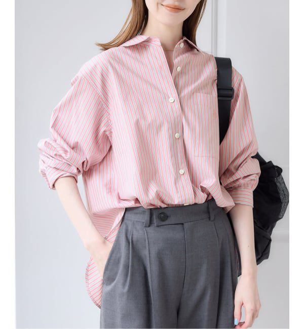 U by SPICK&SPAN「ラウンドヘムオーバーサイズシャツ」|シャツ・ブラウス|