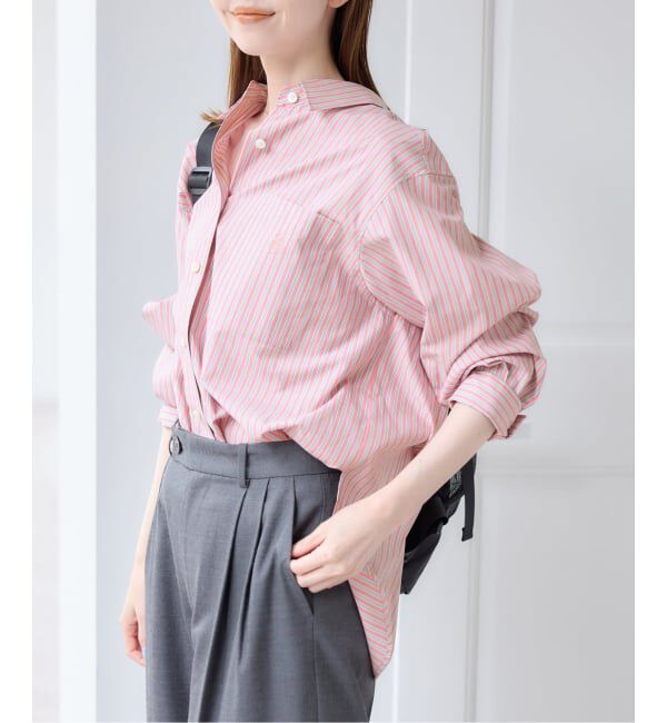 U by SPICK&SPAN「ラウンドヘムオーバーサイズシャツ」|シャツ・ブラウス|
