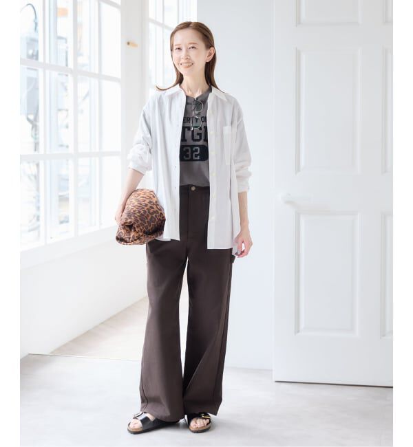 U by SPICK&SPAN「ラウンドヘムオーバーサイズシャツ」|シャツ・ブラウス|