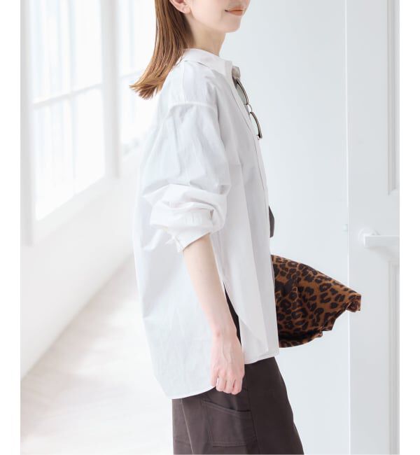 U by SPICK&SPAN「ラウンドヘムオーバーサイズシャツ」|シャツ・ブラウス|