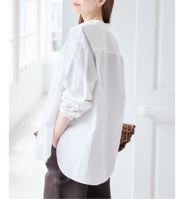 U by SPICK&SPAN「ラウンドヘムオーバーサイズシャツ」|シャツ・ブラウス|