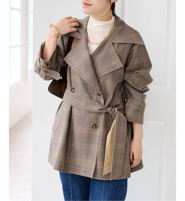 U by SPICK&SPAN「リバーシブルミドルトレンチコート」|トレンチコート|