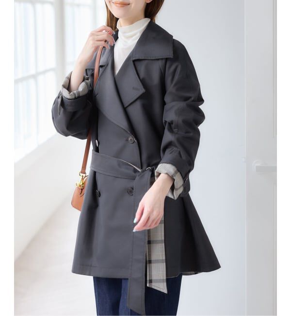 U by SPICK&SPAN「リバーシブルミドルトレンチコート」|トレンチコート|