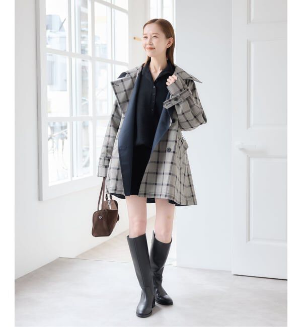 U by SPICK&SPAN「リバーシブルミドルトレンチコート」|トレンチコート|