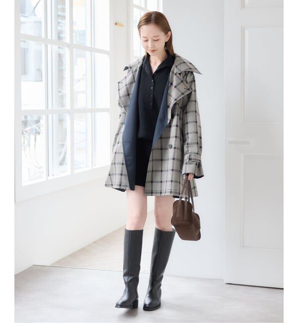 U by SPICK&SPAN「リバーシブルミドルトレンチコート」|トレンチコート|