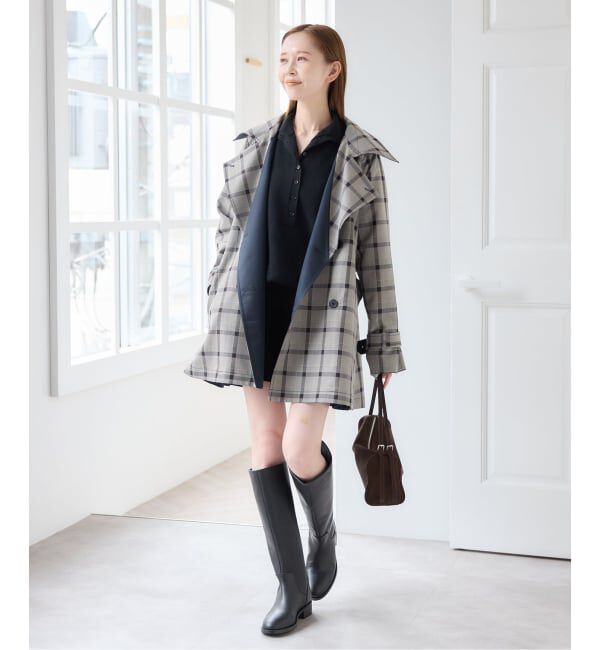 U by SPICK&SPAN「リバーシブルミドルトレンチコート」|トレンチコート|