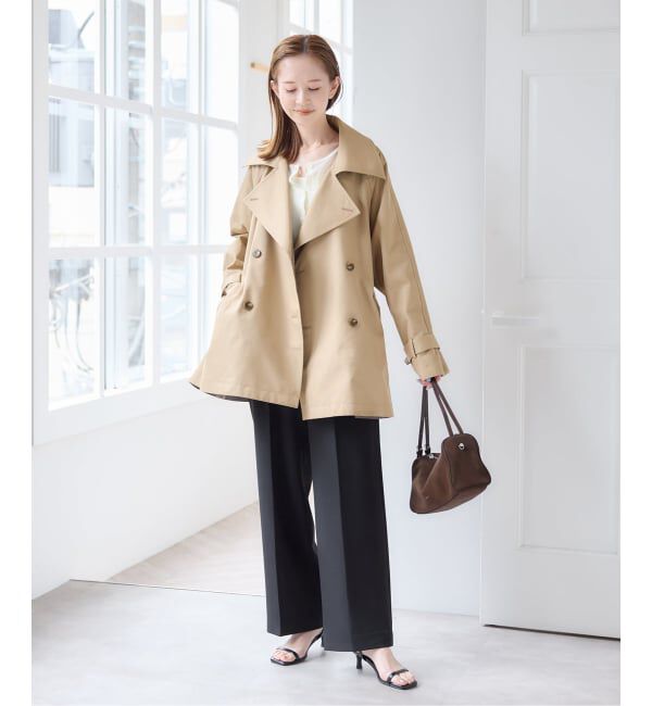 U by SPICK&SPAN「リバーシブルミドルトレンチコート」|トレンチコート|