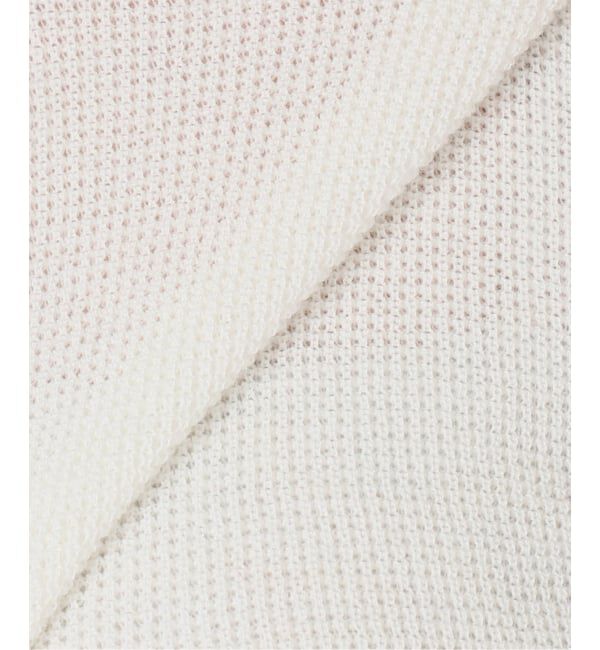 U by SPICK&SPAN「シアーワッフルヘンリーネックニット」|ニット・セーター|