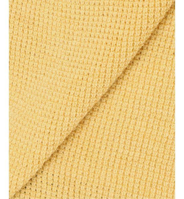 U by SPICK&SPAN「シアーワッフルヘンリーネックニット」|ニット・セーター|