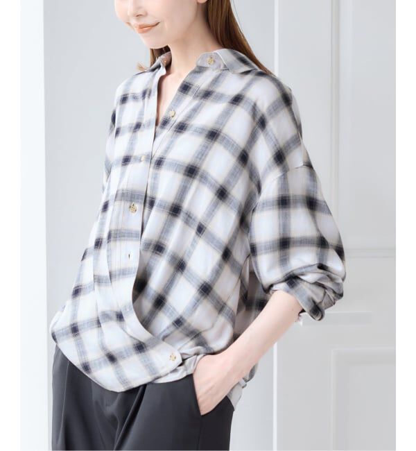 U by SPICK&SPAN「チェック 2WAYシャツ」|シャツ・ブラウス|