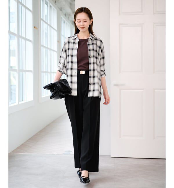 U by SPICK&SPAN「チェック 2WAYシャツ」|シャツ・ブラウス|