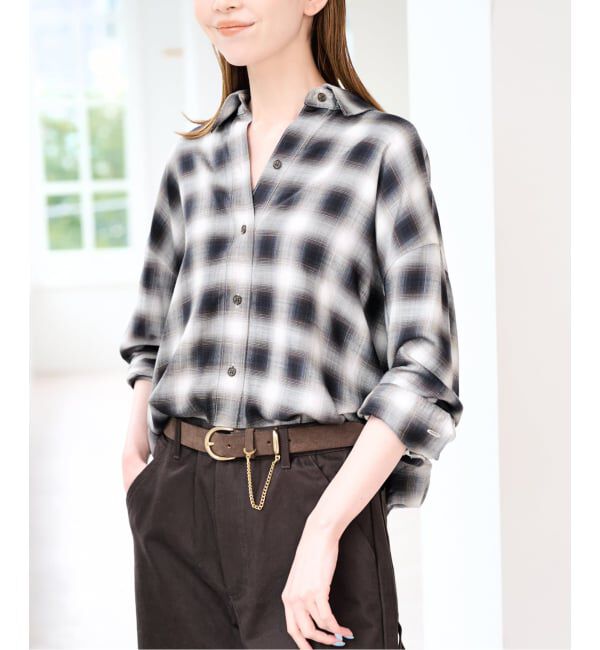 U by SPICK&SPAN「チェック 2WAYシャツ」|シャツ・ブラウス|