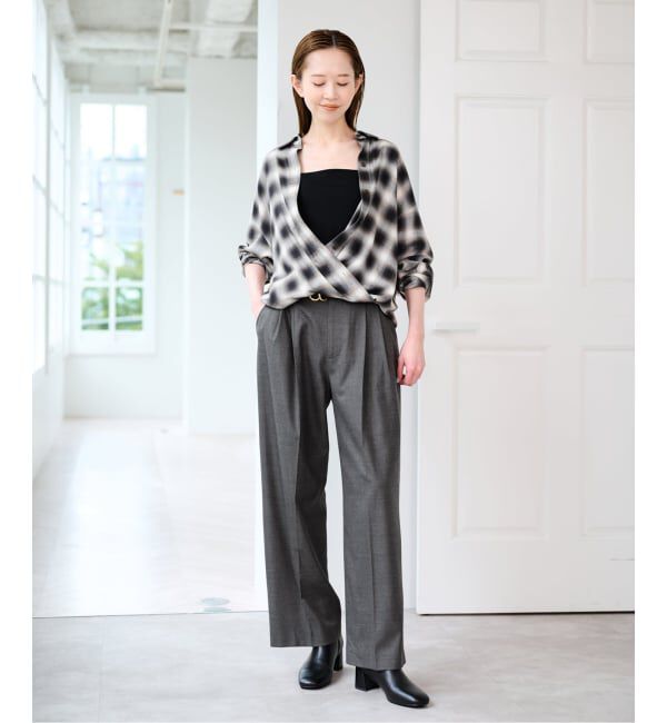 U by SPICK&SPAN「チェック 2WAYシャツ」|シャツ・ブラウス|