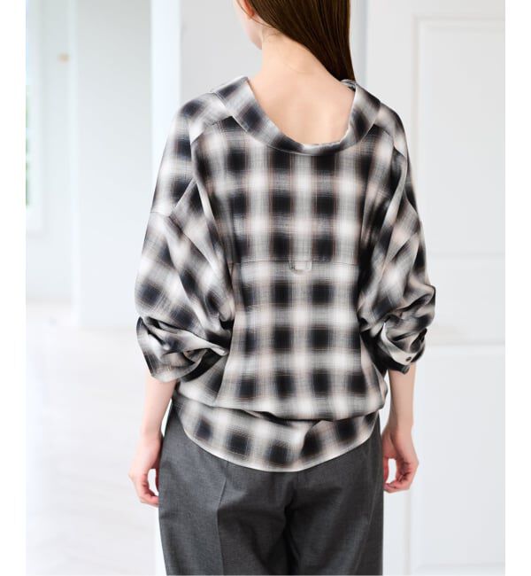 U by SPICK&SPAN「チェック 2WAYシャツ」|シャツ・ブラウス|