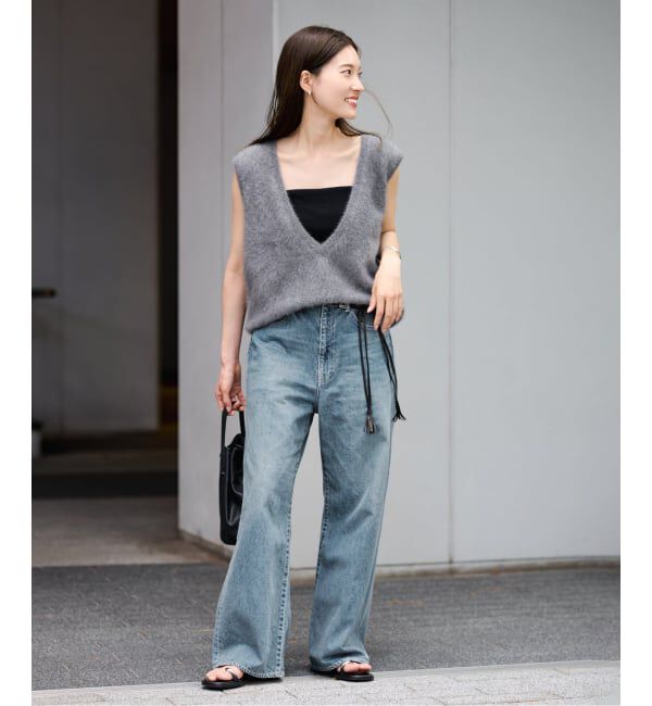 FRAMeWORK「デニムワイドフレアパンツ」|デニム|