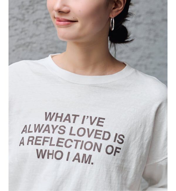 FRAMeWORK「≪追加≫クロップドスリーブロゴロンT」|Tシャツ・カットソー|