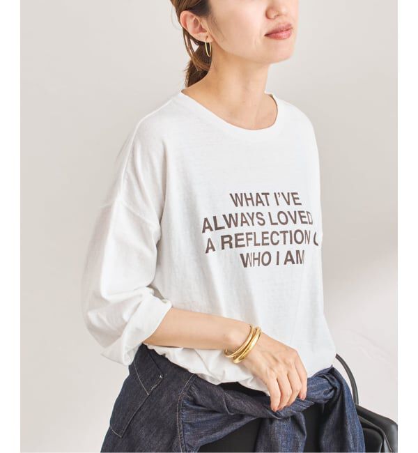 FRAMeWORK「≪追加≫クロップドスリーブロゴロンT」|Tシャツ・カットソー|