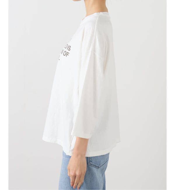 FRAMeWORK「≪追加≫クロップドスリーブロゴロンT」|Tシャツ・カットソー|