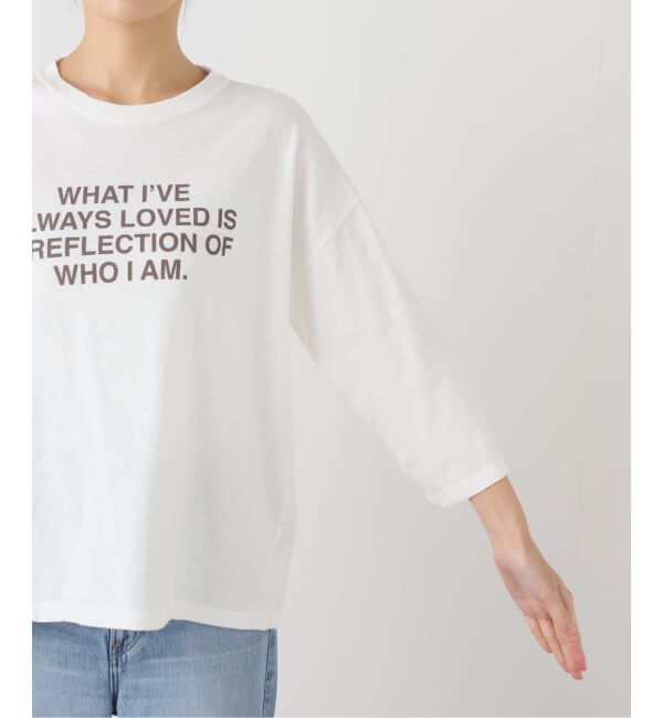 FRAMeWORK「≪追加≫クロップドスリーブロゴロンT」|Tシャツ・カットソー|