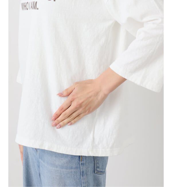 FRAMeWORK「≪追加≫クロップドスリーブロゴロンT」|Tシャツ・カットソー|