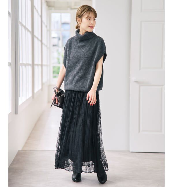 Spick and Span「《一部店舗+WEB限定》2WAYレースギャザースカート」|スカート|