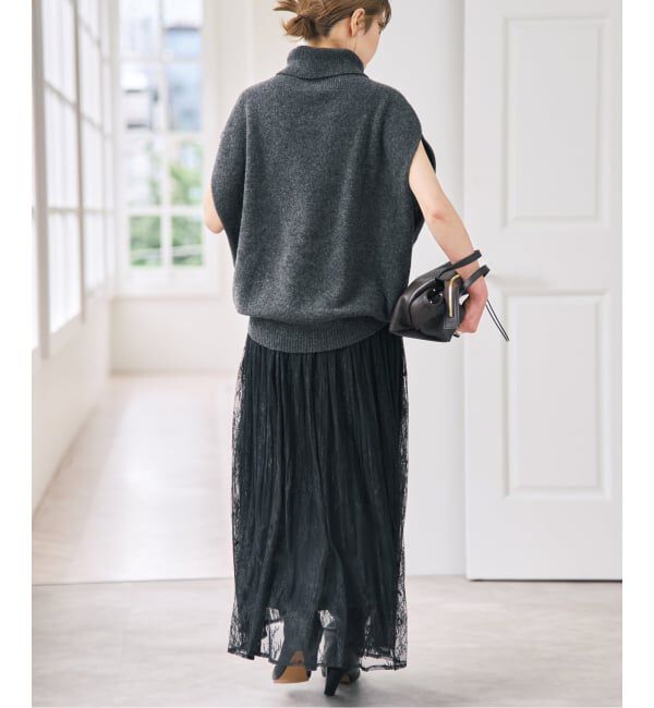 Spick and Span「《一部店舗+WEB限定》2WAYレースギャザースカート」|スカート|