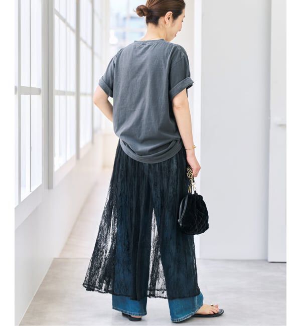 Spick and Span「《一部店舗+WEB限定》2WAYレースギャザースカート」|スカート|