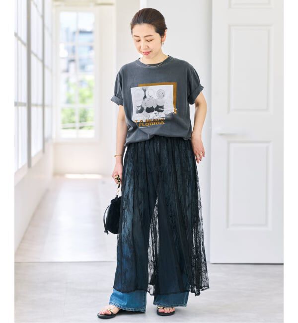 Spick and Span「《一部店舗+WEB限定》2WAYレースギャザースカート」|スカート|