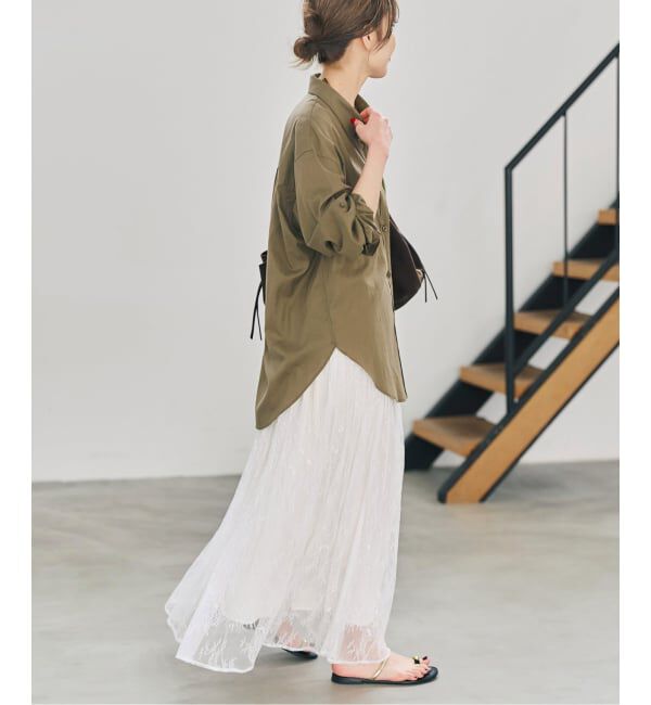 Spick and Span「《一部店舗+WEB限定》2WAYレースギャザースカート」|スカート|