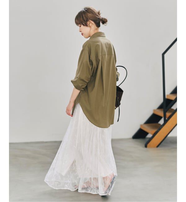 Spick and Span「《一部店舗+WEB限定》2WAYレースギャザースカート」|スカート|