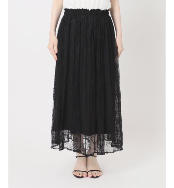 Spick and Span「《一部店舗+WEB限定》2WAYレースギャザースカート」|スカート|