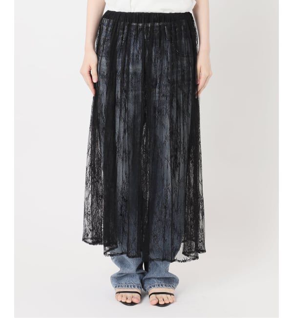 Spick and Span「《一部店舗+WEB限定》2WAYレースギャザースカート」|スカート|