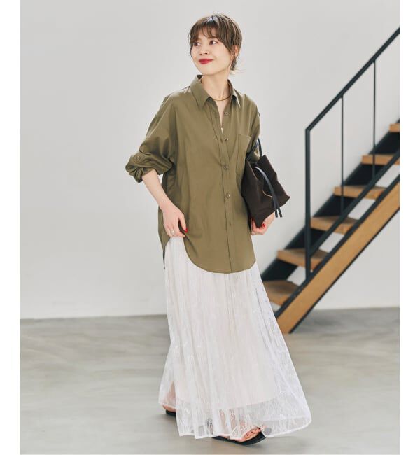 Spick and Span「《一部店舗+WEB限定》2WAYレースギャザースカート」|スカート|