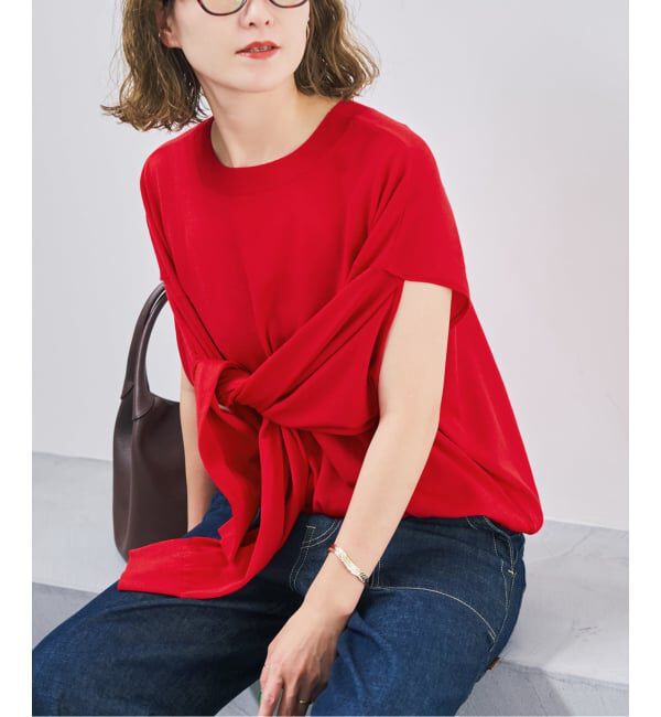Spick and Span「2WAYスリーブプルオーバー」|ニット・セーター|