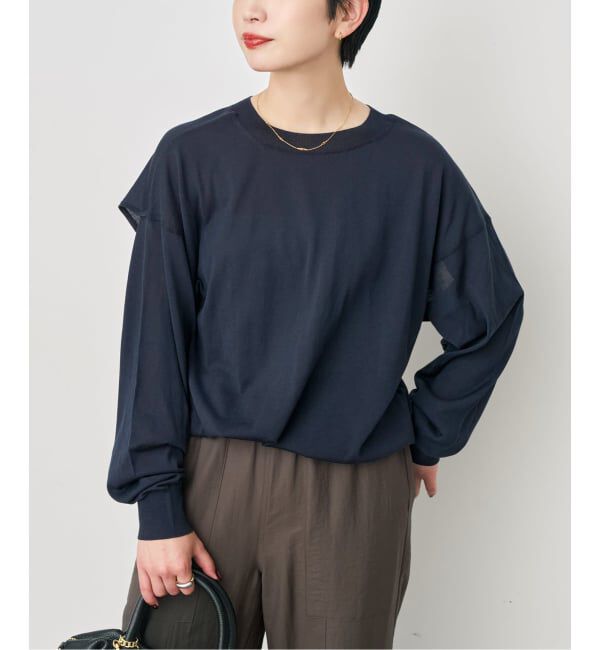 Spick and Span「2WAYスリーブプルオーバー」|ニット・セーター|