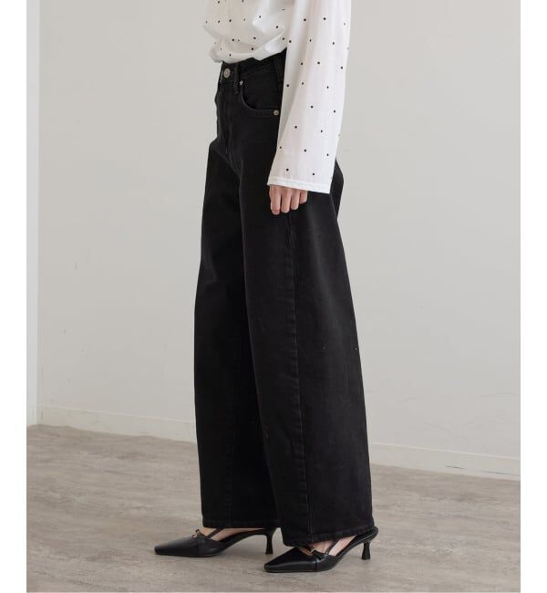 U by SPICK&SPAN「《 追加 / 新色 》SOMETHING / サムシング HANA CURVE TAPERED」|デニム|