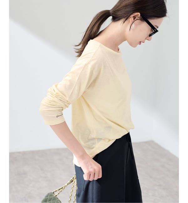 FRAMeWORK「シアースラブ刺繍LTee」|Tシャツ・カットソー|