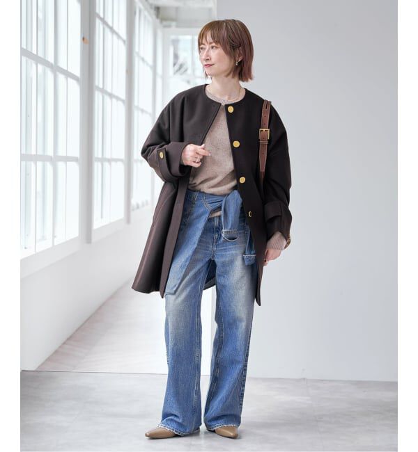 Spick and Span「《40周年 別注 / 予約》Traditional Weatherwear MALTON N/C EX.*」|ノーカラーコート|