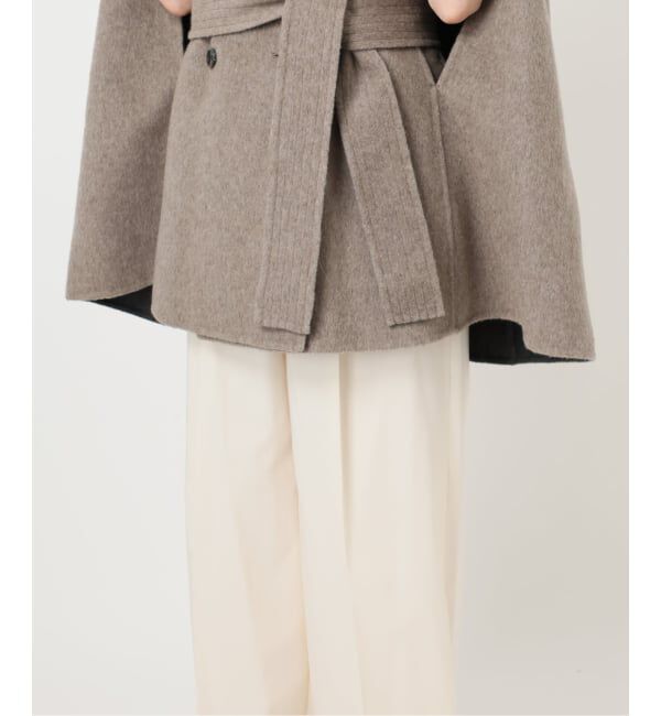NOBLE「《予約》【L'AUBEBLANC&times;NOBLE】 Dual Face Cape Coat」|ノーカラーコート|