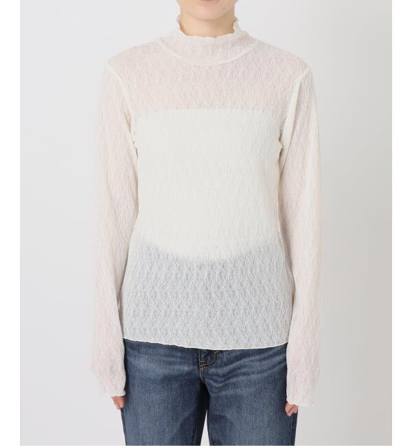 Spick and Span「《予約》シュリンクレースハイネックプルオーバー」|Tシャツ・カットソー|