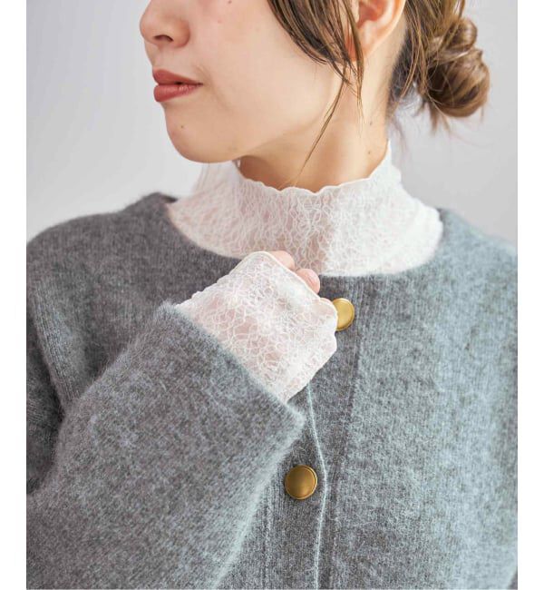 Spick and Span「《予約》シュリンクレースハイネックプルオーバー」|Tシャツ・カットソー|