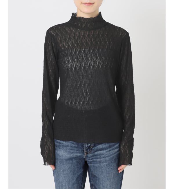 Spick and Span「《予約》シュリンクレースハイネックプルオーバー」|Tシャツ・カットソー|