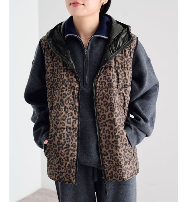 U by SPICK&SPAN「《予約》TAION / タイオン HOOD W-ZIP DOWN VEST」|ダウン|